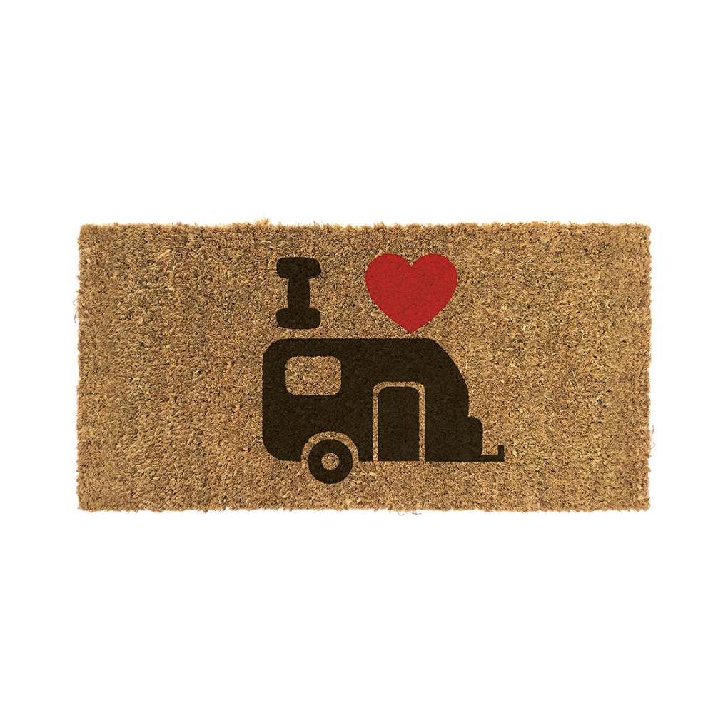 Doormat I love caravan